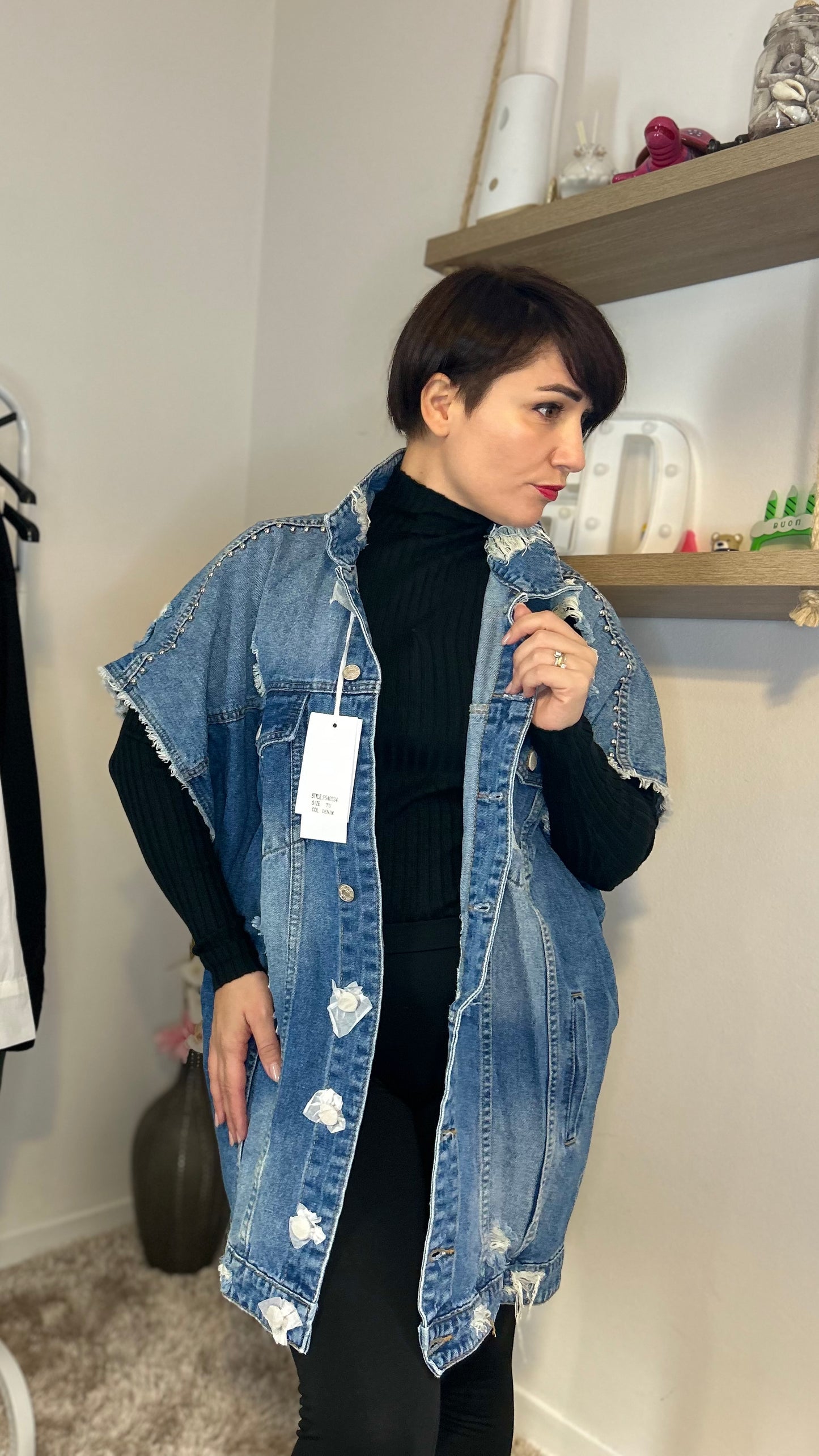 Gilet Jeans Oversize