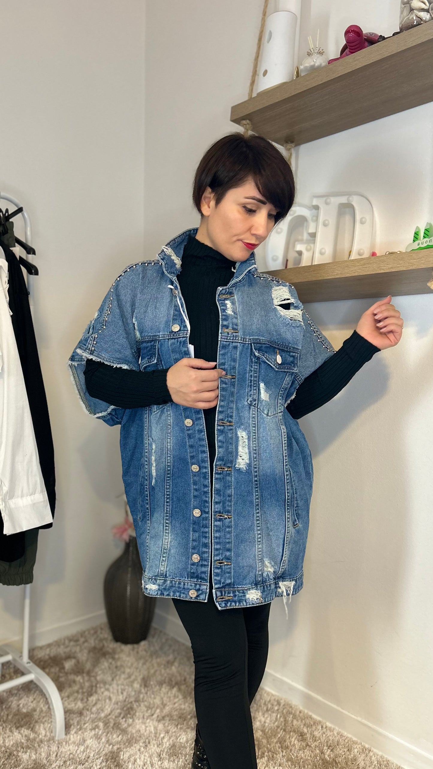 Gilet Jeans Oversize