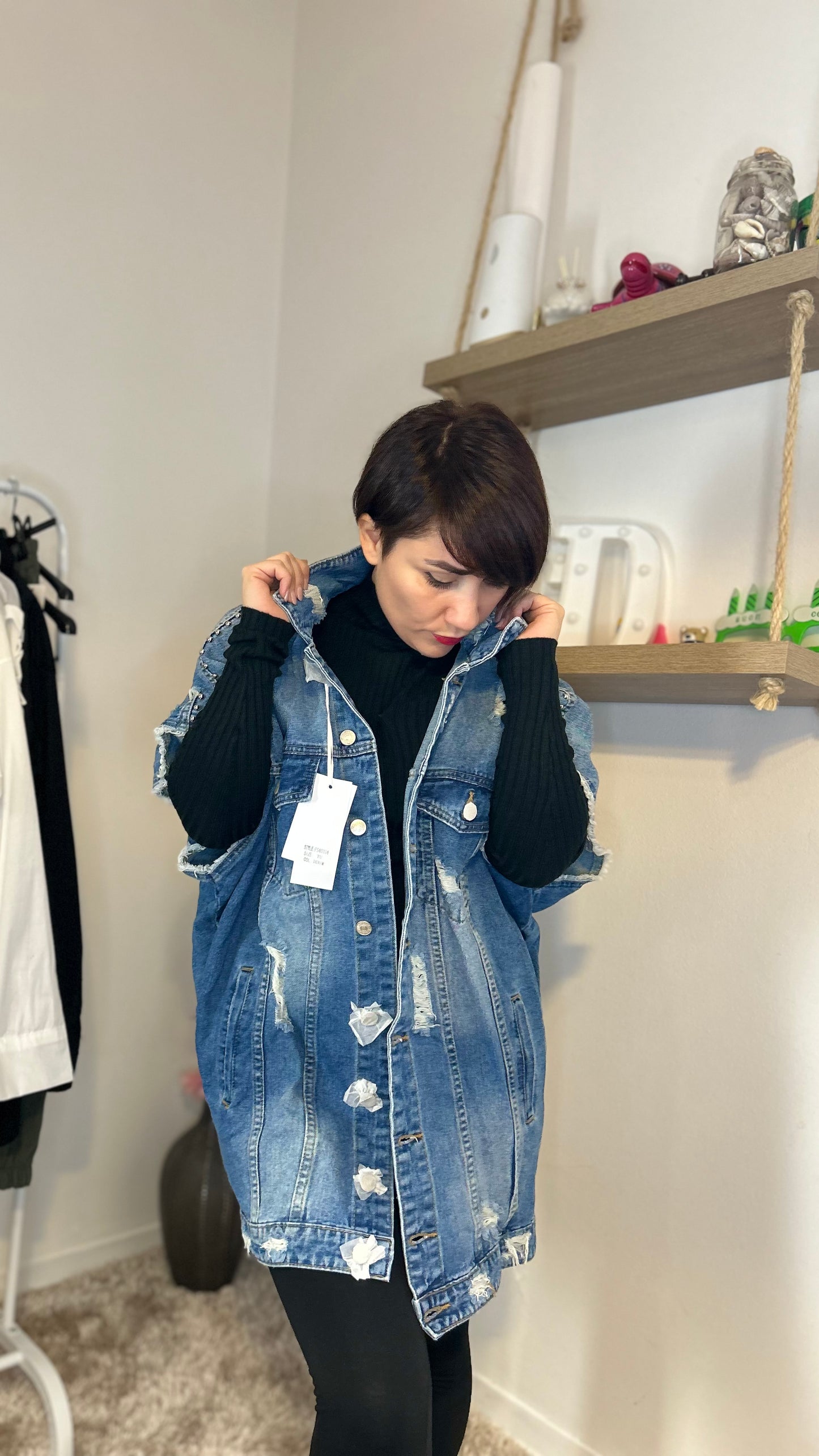 Gilet Jeans Oversize