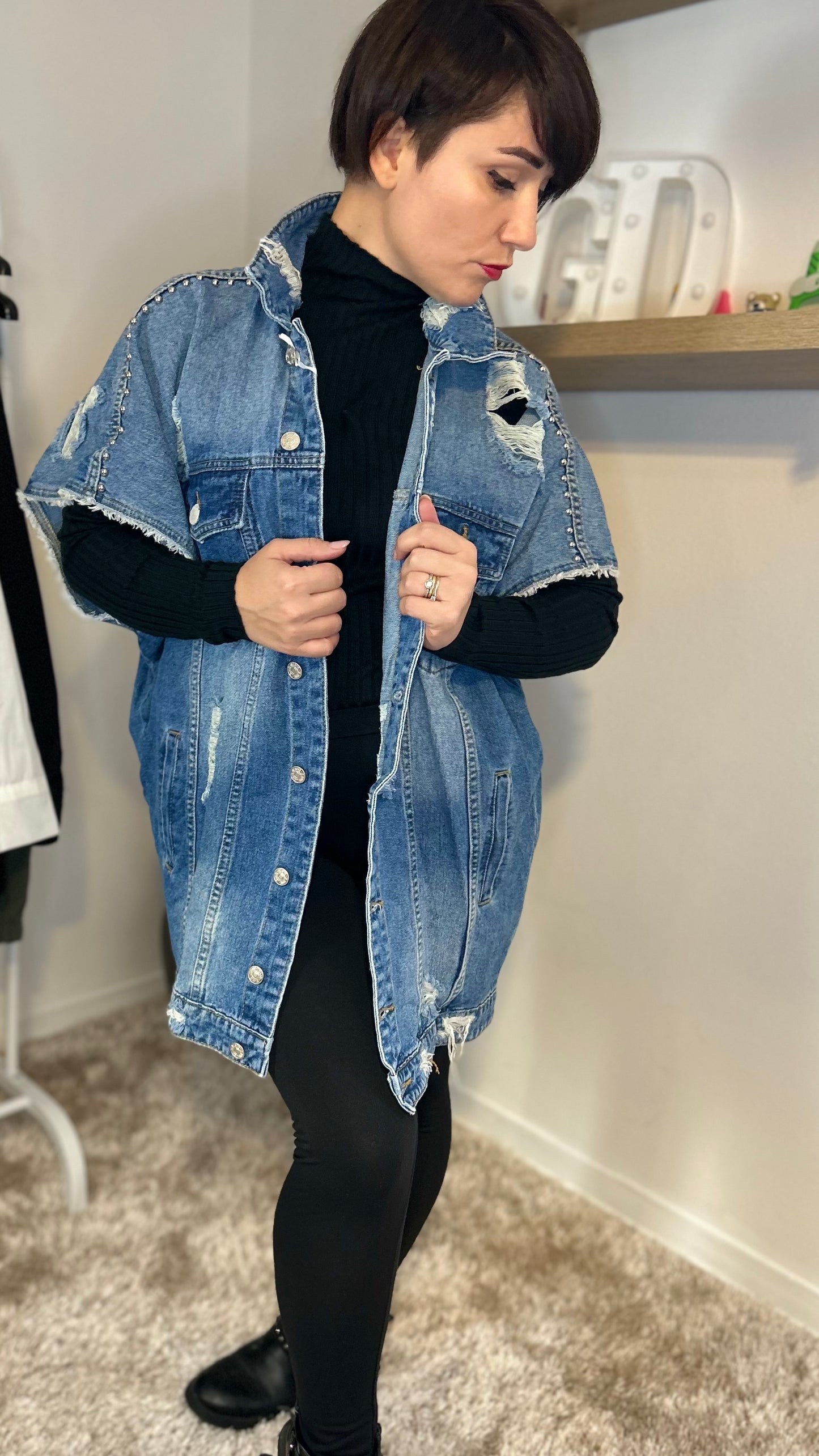 Gilet Jeans Oversize