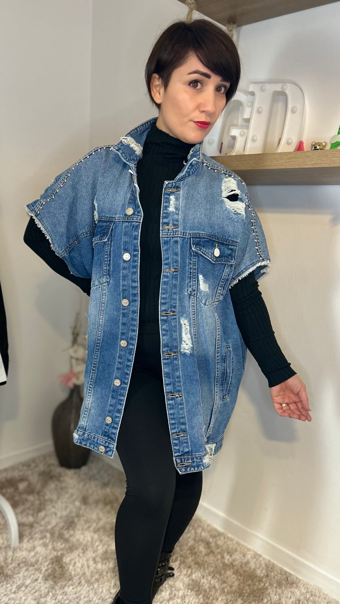 Gilet Jeans Oversize