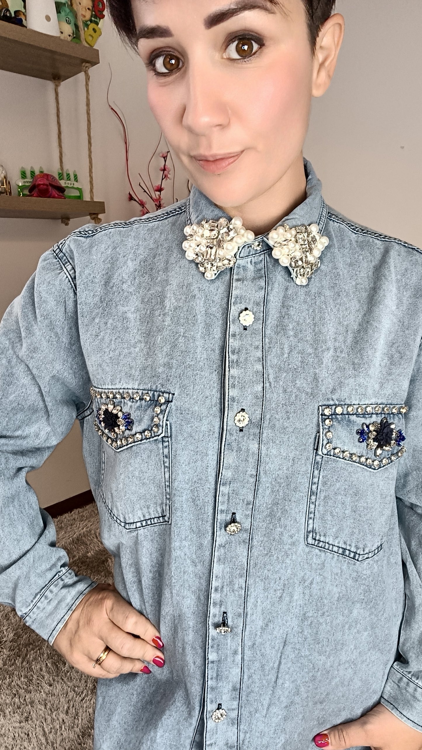 Camicia con Strass