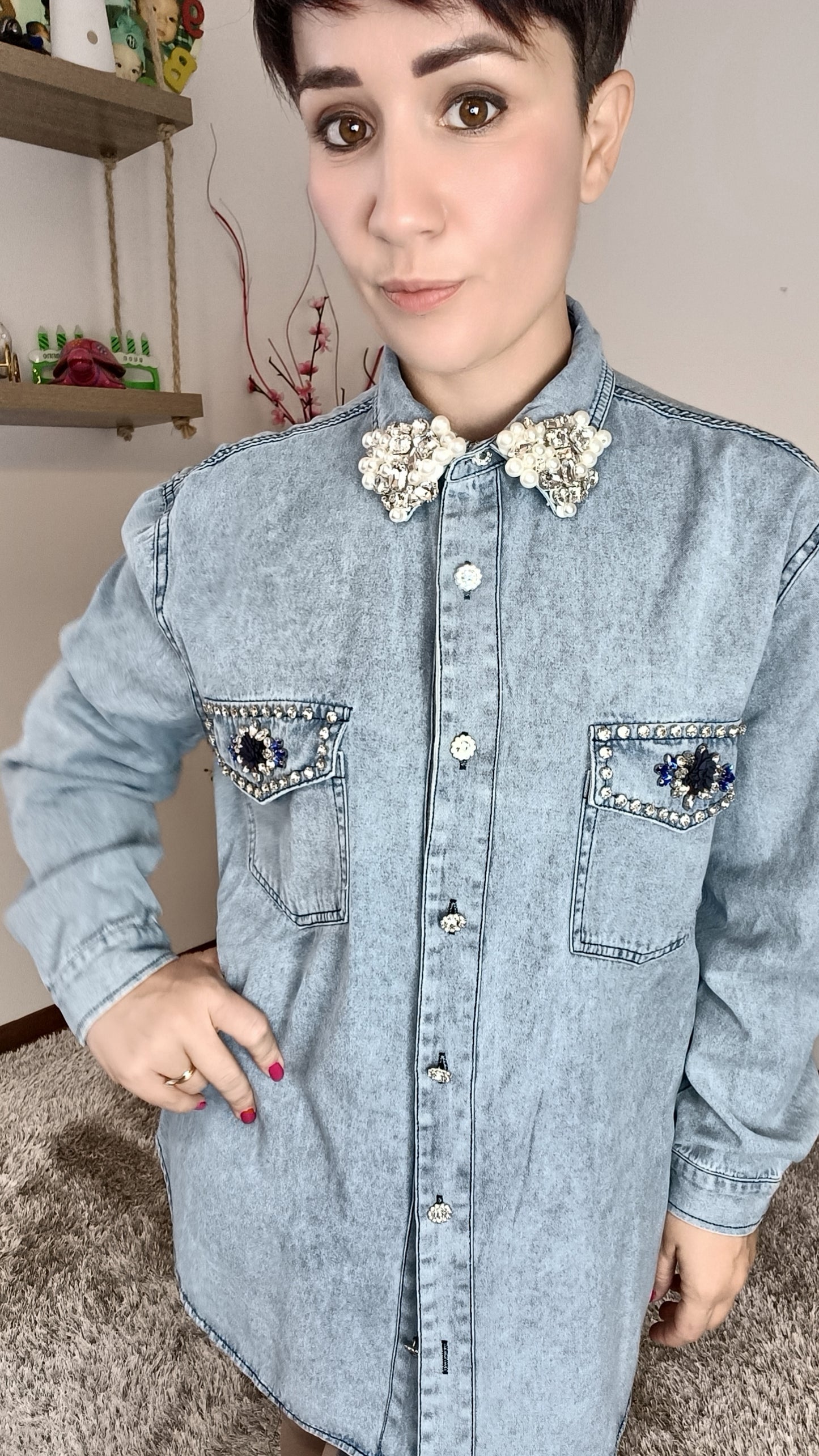 Camicia con Strass