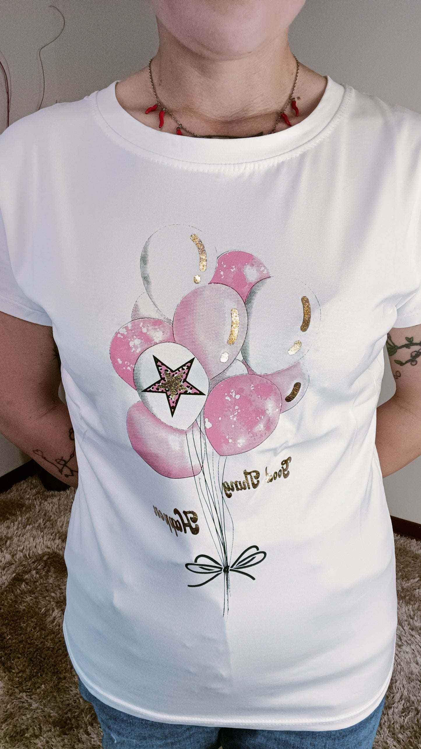 T-Shirt Palloncini Rosa