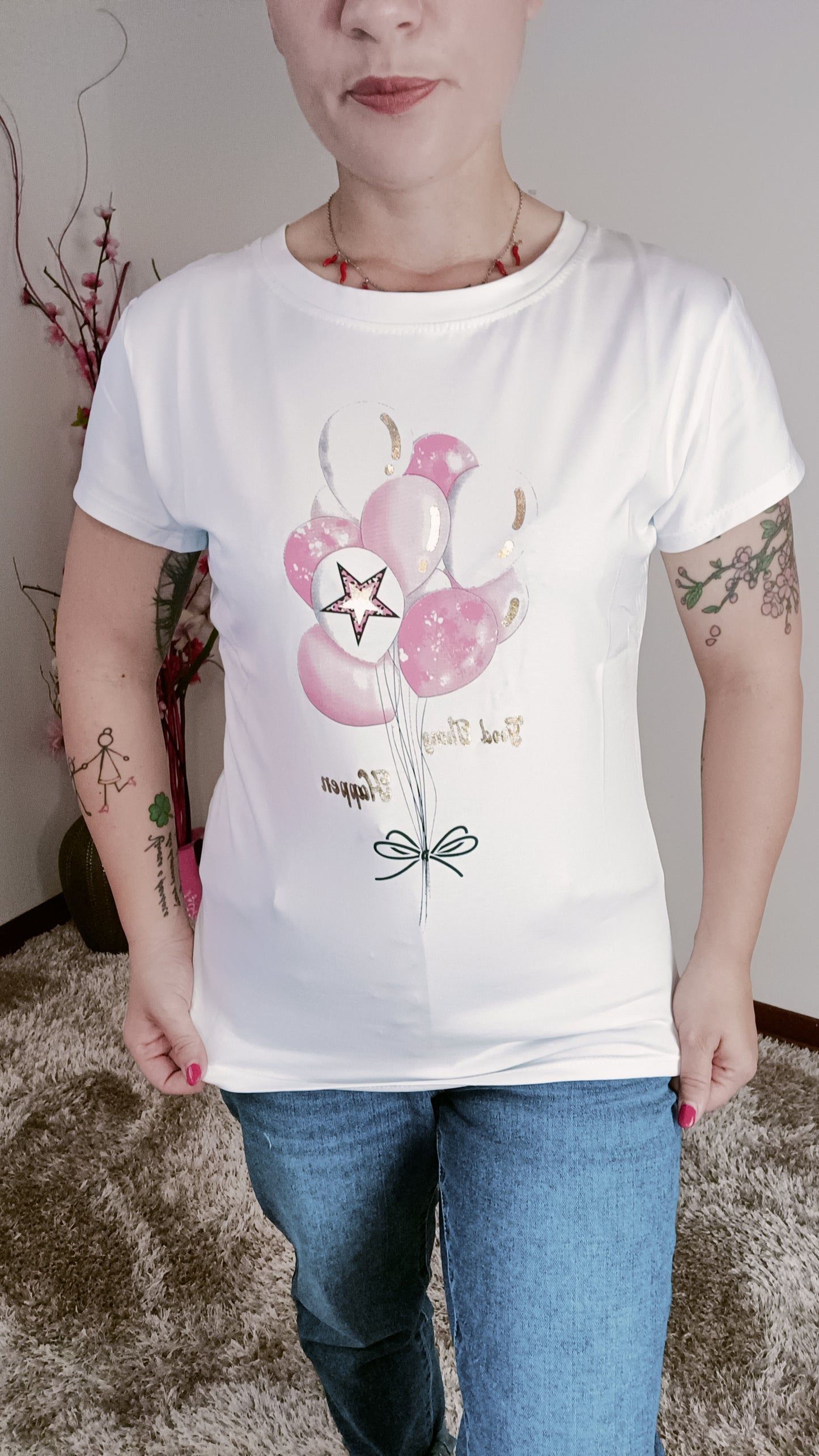 T-Shirt Palloncini Rosa