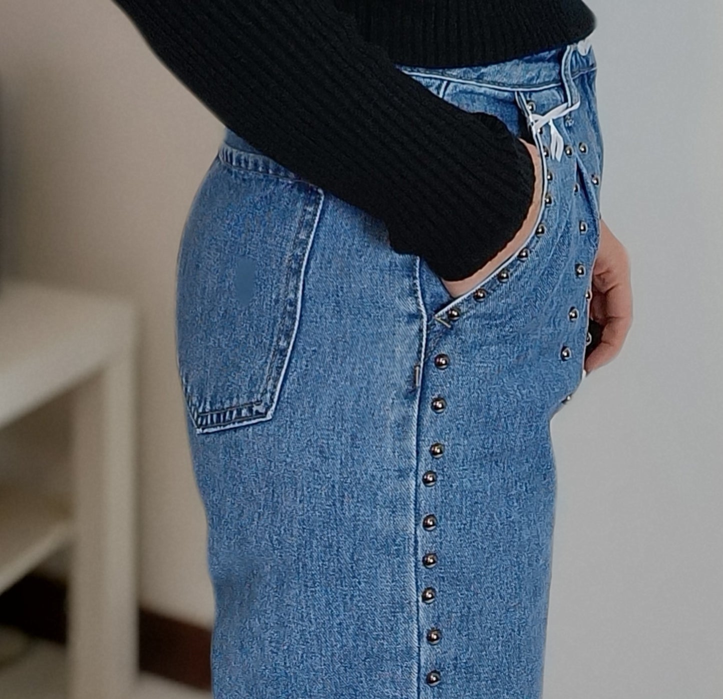 Jeans Borchiati